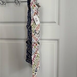 Coach ponytail or bag Daisy Graffiti logo Scarf - NWT